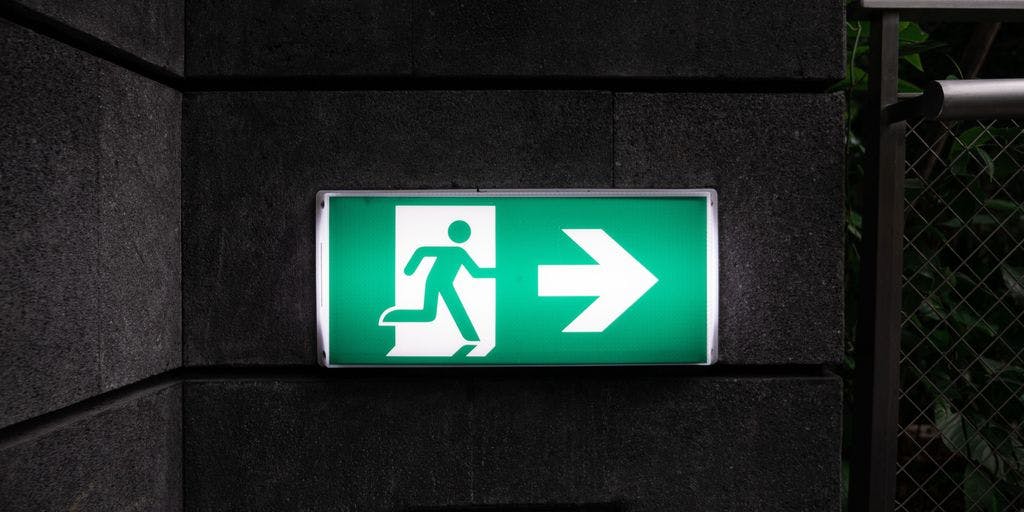 exit sign by @theandrewteoh on Unsplash